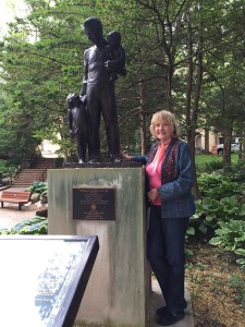  The statue memorializing Dr. Tom Dooley
